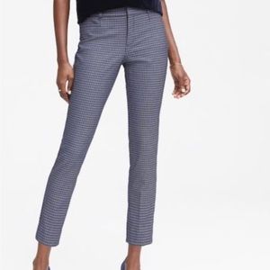Banana Republic 00 Sloan Petite blue/checkered  trousers.